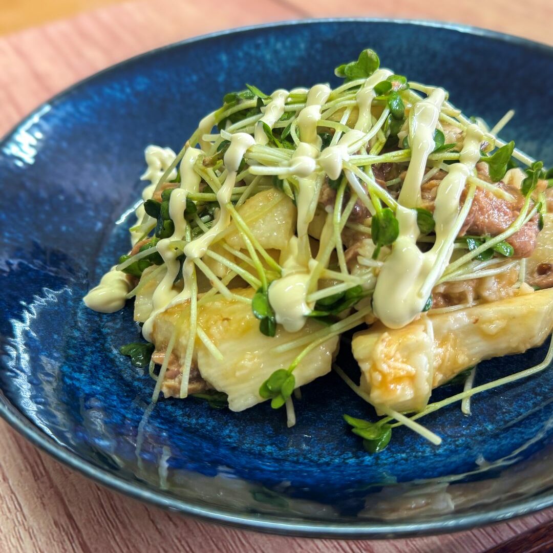 簡単おつまみ】長芋とツナのマヨ和え｜本まぐろ水煮缶でサッと作れる